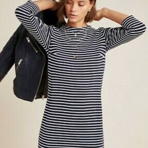Seen Worn Kept at Anthropologie Blue Striped tunic short dress - Size 12